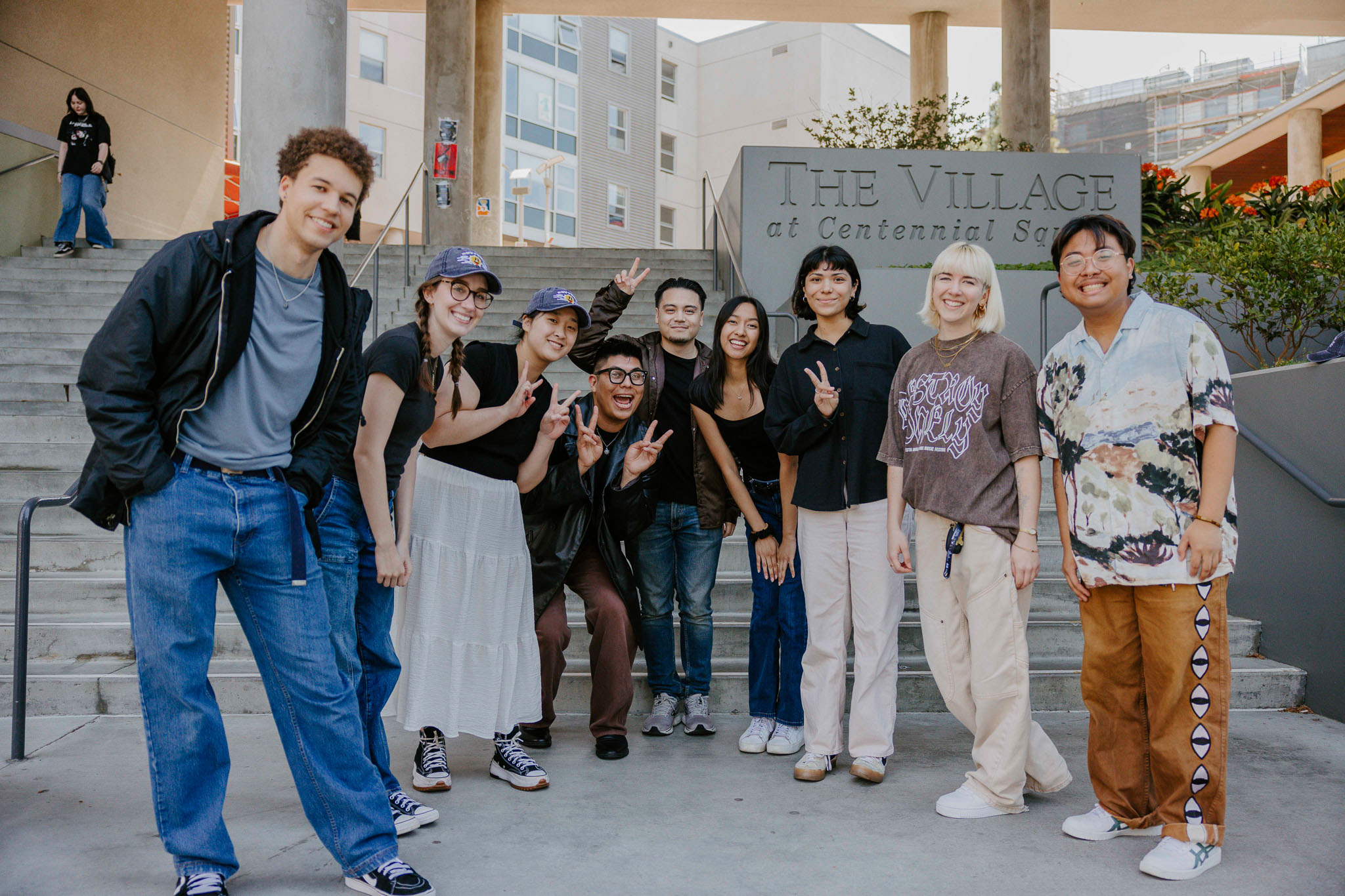 SFSU Students gather at The Village at Centennial Square