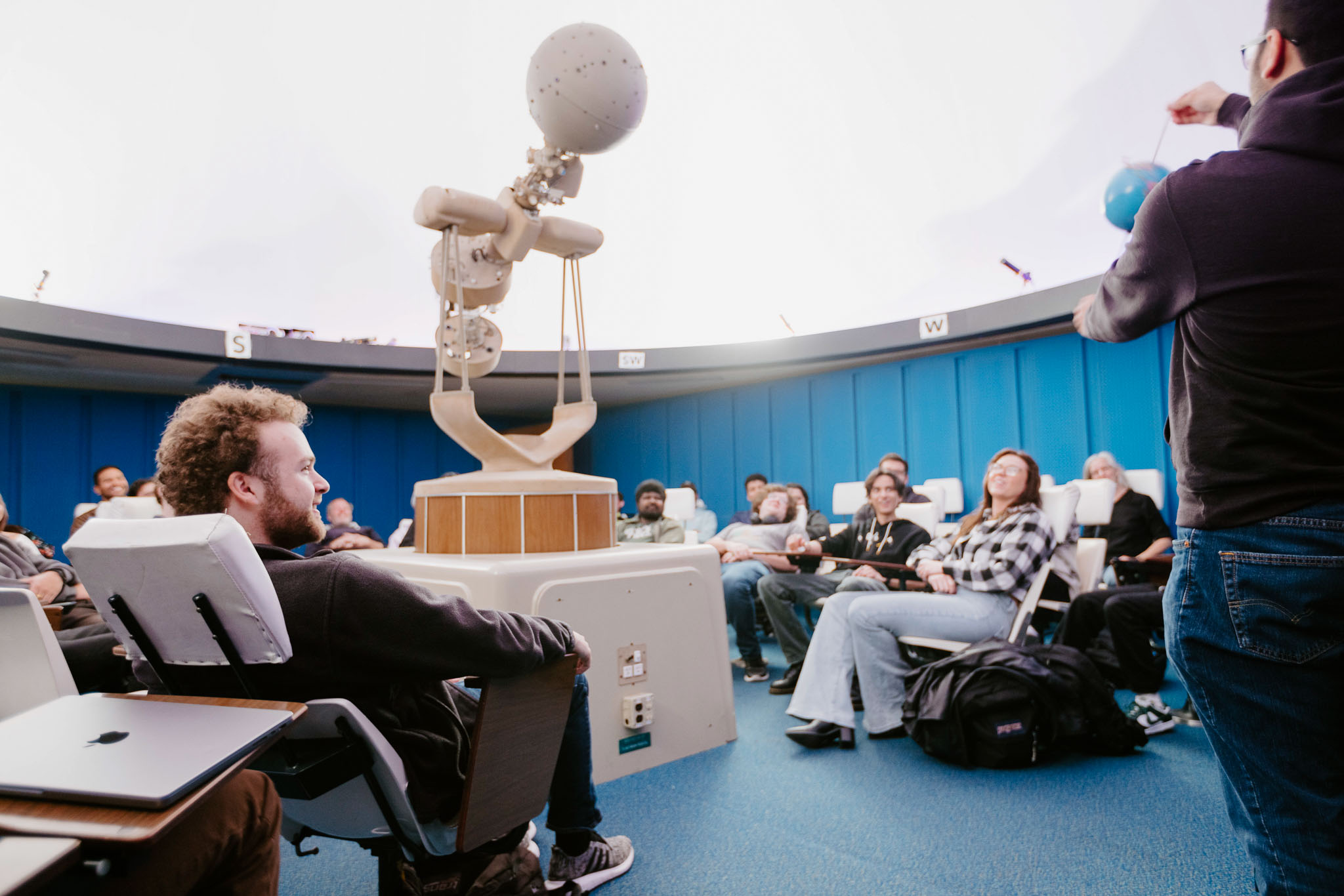 SFSU Students gather for a lecture at the Observatory